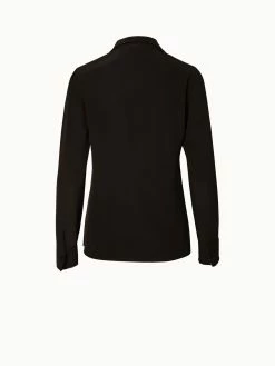 AKRIS Silk Crêpe Tunic Blouse With Swarovski Trim -AKRIS sale 0079 814404032253009 20200722