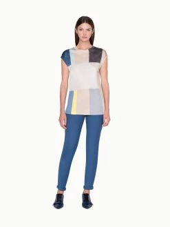 AKRIS Pants In Cotton Silk Stretch Double Face -AKRIS sale 20190827 209 e