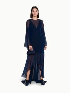 AKRIS Long Evening Dress In Silk -AKRIS sale 20191008 296 e