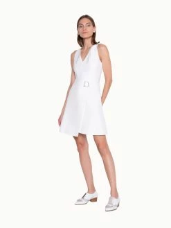 AKRIS Wrap Style Dress In Cotton Sillk With V-Neck 10 AKRIS Wrap Style Dress In Cotton Sillk With V-Neck -AKRIS sale 20191008 614 e