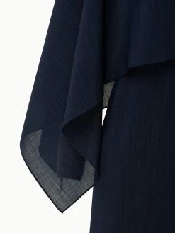 AKRIS Draped Midi Wool Crêpe Dress -AKRIS sale 20200529 0001