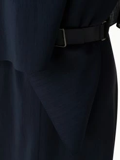 AKRIS Draped Midi Wool Crêpe Dress -AKRIS sale 20200529 0002