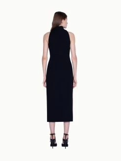 AKRIS Sheath Dress In Silk Crepe And Sequin Stripes -AKRIS sale 446160