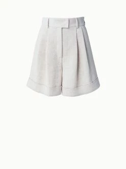 AKRIS Firis Linen Wool Double Face Shorts