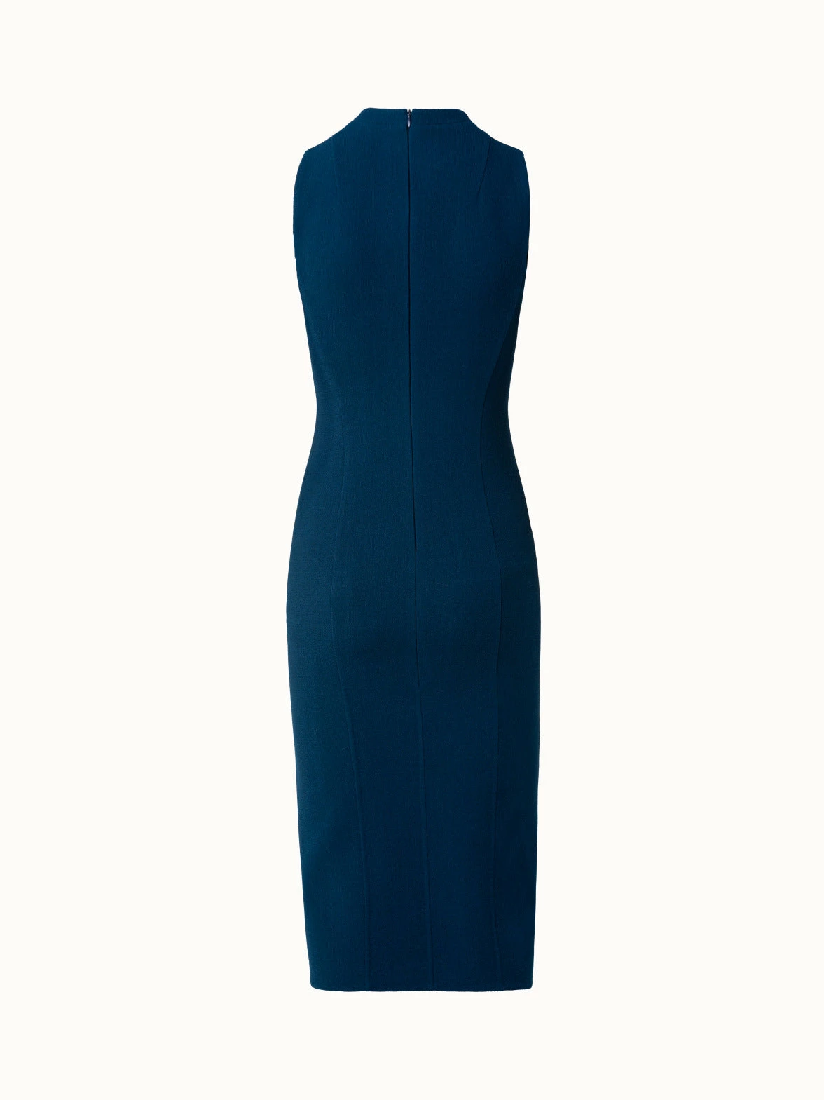 AKRIS Double Face Wool Crêpe V-Neck Sheath Dress 2 AKRIS Double Face Wool Crêpe V-Neck Sheath Dress - Image 2