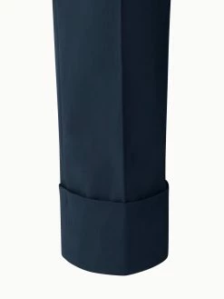 AKRIS Cuffed Cotton Poplin Ankle Length Pants -AKRIS sale 535576