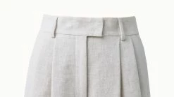 AKRIS Firis Linen Wool Double Face Shorts -AKRIS sale 550133