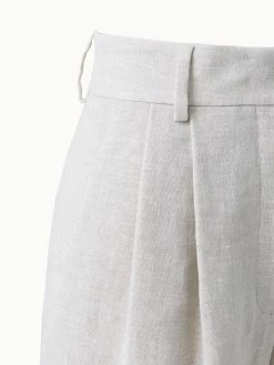 AKRIS Firis Linen Wool Double Face Shorts -AKRIS sale 550134