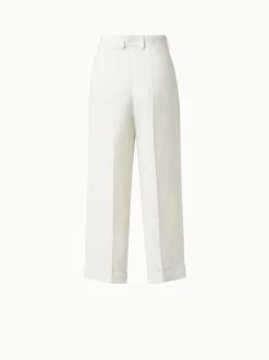 AKRIS Cropped Linen Wool Double Face Pants -AKRIS sale 550324