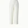 AKRIS Cropped Linen Wool Double Face Pants