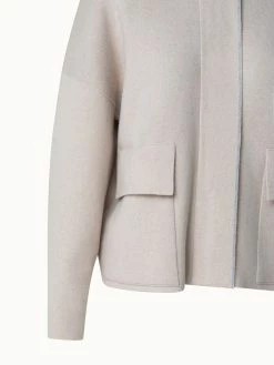 AKRIS Cashmere Bi-color Knit Cardigan -AKRIS sale 554309