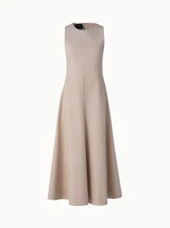 AKRIS Cotton Twill Full Skirt Dress