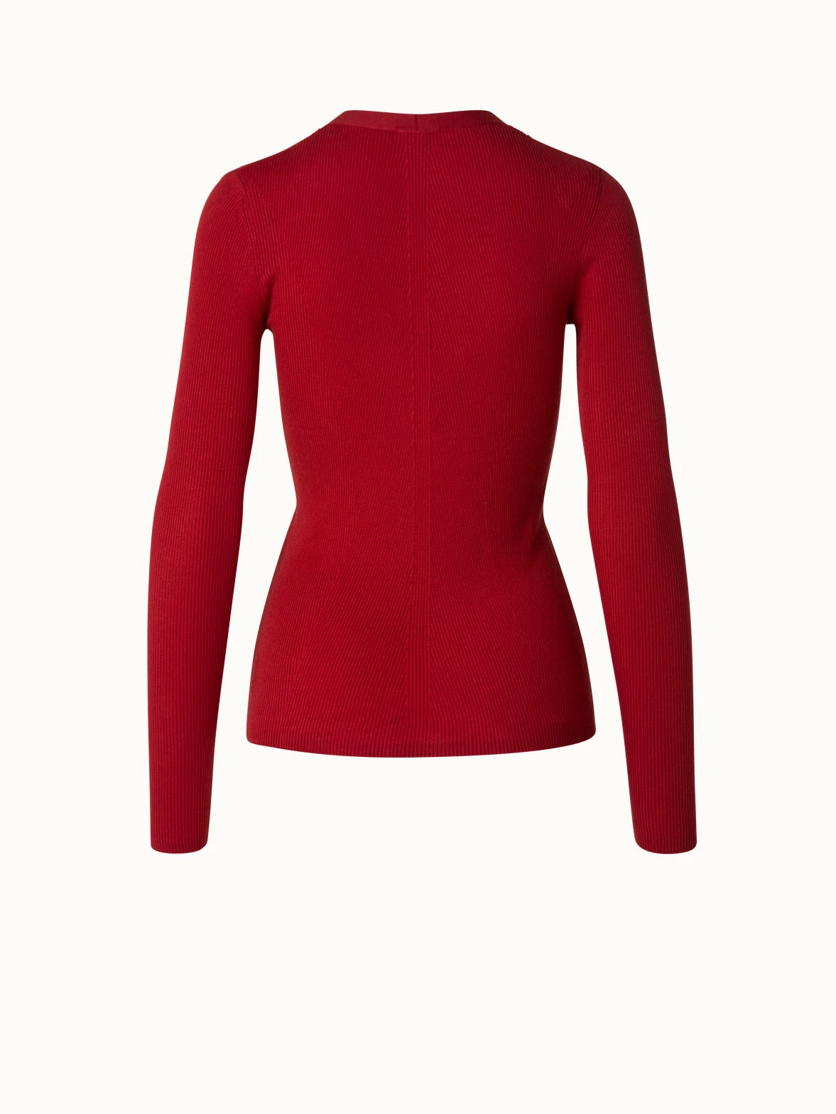 AKRIS Sea Island Cotton Rib Knit Cardigan 2 AKRIS Sea Island Cotton Rib Knit Cardigan - Image 2