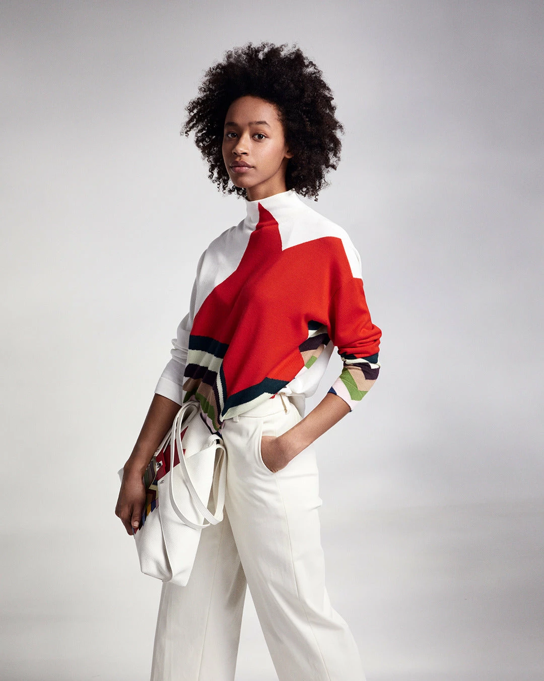 AKRIS Christelle Cotton Silk Double Face Cropped Pant 3 AKRIS Christelle Cotton Silk Double Face Cropped Pant - Image 3