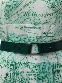 AKRIS Dress Wool Jersey St.Gallen Map Print -AKRIS sale 602643