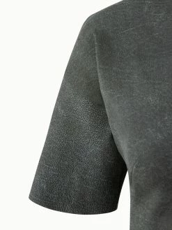 AKRIS Suede Stretch Mock Neck Blouse 8 AKRIS Suede Stretch Mock Neck Blouse -AKRIS sale 648013