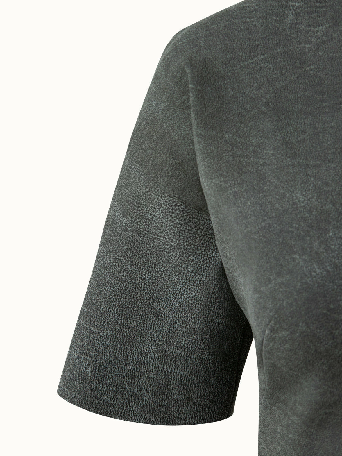 AKRIS Suede Stretch Mock Neck Blouse 4 AKRIS Suede Stretch Mock Neck Blouse - Image 4