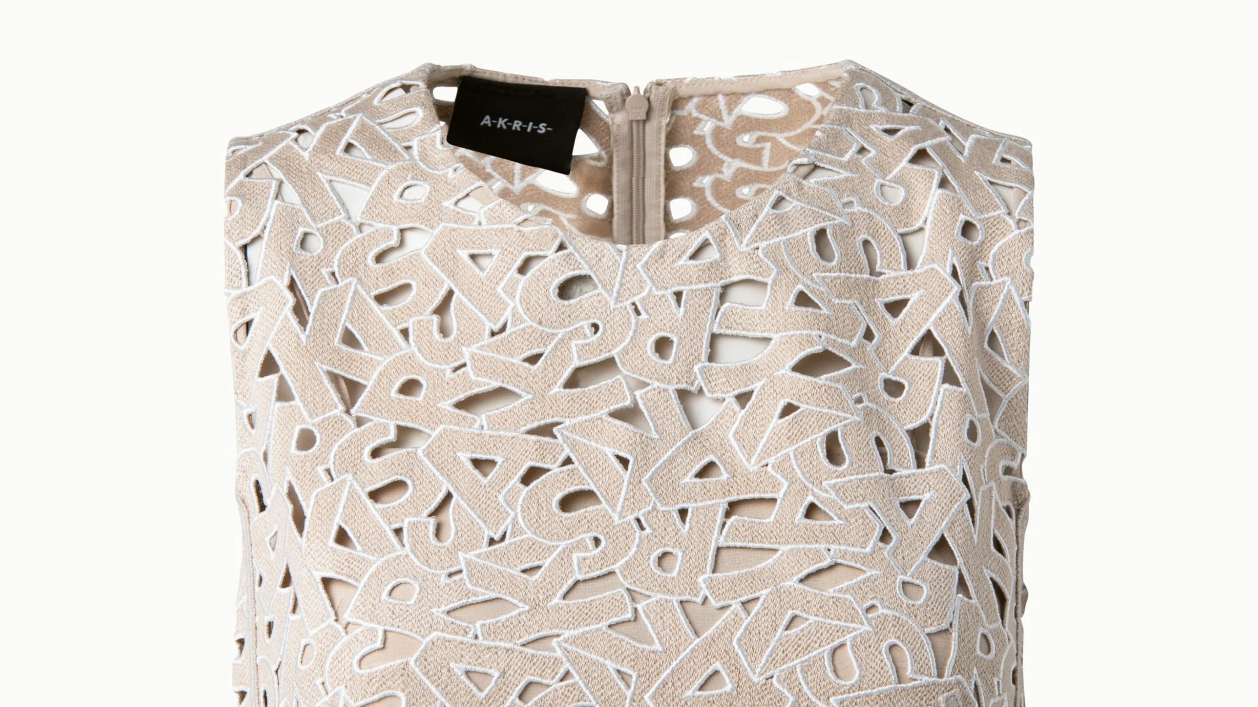 AKRIS Second Glance Embroidery A-Line Dress 4 AKRIS Second Glance Embroidery A-Line Dress - Image 4