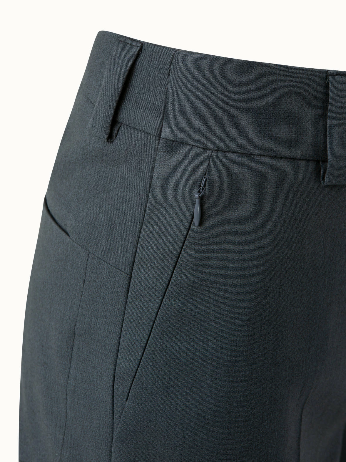 AKRIS Cotton Silk Stretch Cropped Tapered Pants 3 AKRIS Cotton Silk Stretch Cropped Tapered Pants - Image 3