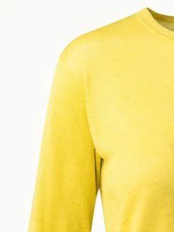 AKRIS Linen Cashmere Silk Boxy Knit Pullover -AKRIS sale 648376