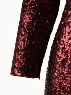 AKRIS Sequins Stretch Long Sleeve Sheath Dress -AKRIS sale 648474