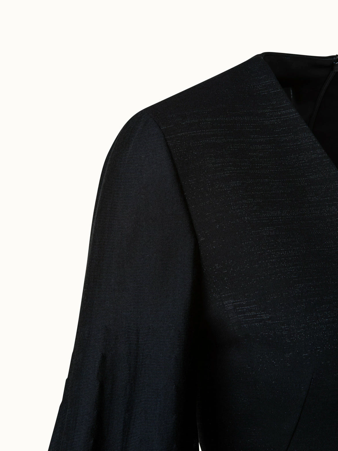 AKRIS Wool Lurex Double Face Knit Sleeve Dress 4 AKRIS Wool Lurex Double Face Knit Sleeve Dress - Image 4