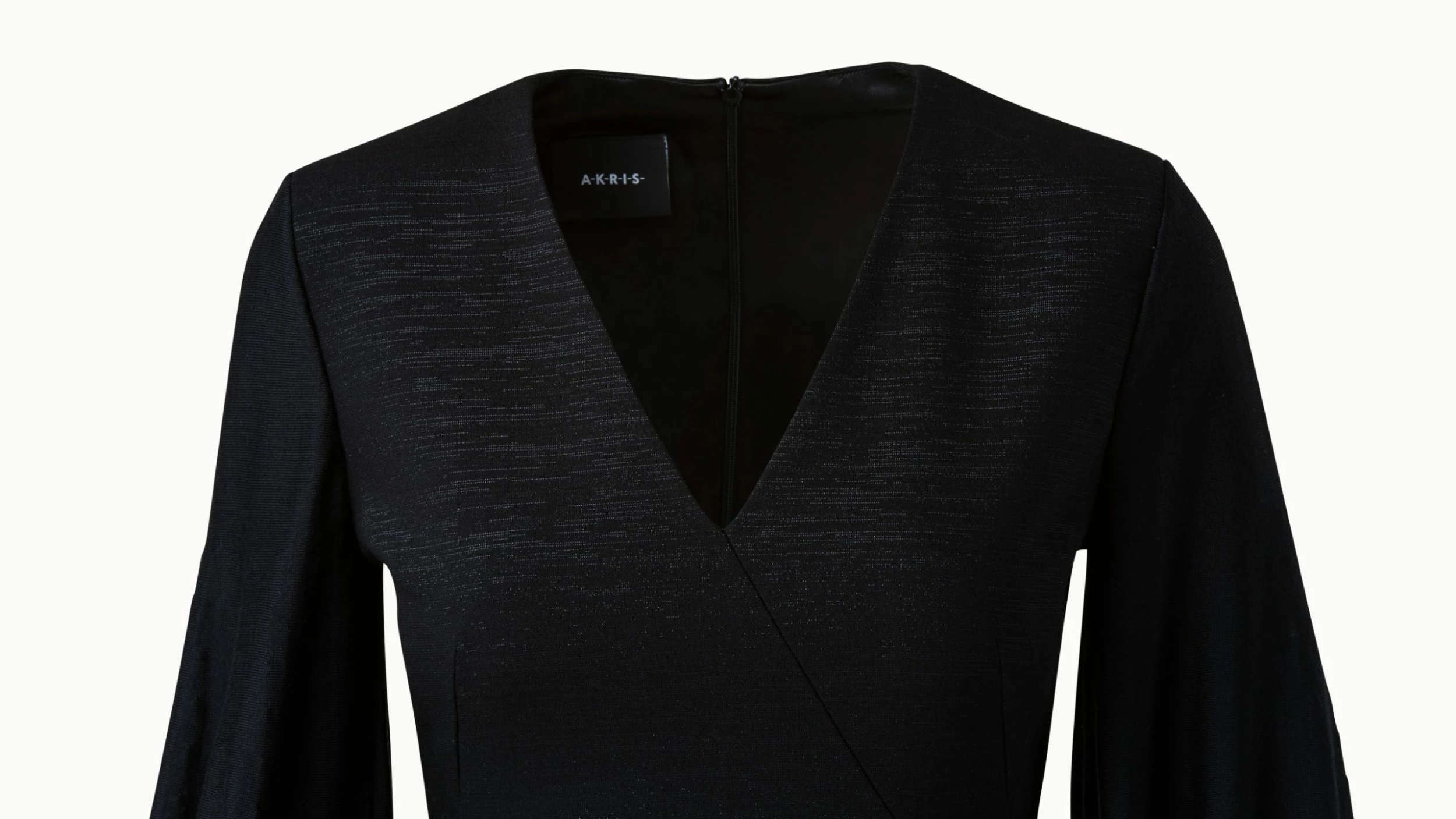 AKRIS Wool Lurex Double Face Knit Sleeve Dress 3 AKRIS Wool Lurex Double Face Knit Sleeve Dress - Image 3