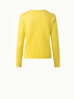 AKRIS Linen Cashmere Silk Boxy Knit Pullover -AKRIS sale 648808