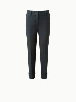 AKRIS Maxima Cotton Silk Double Face Stretch Pant
