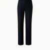 AKRIS Straight Led Wool Lurex Pant