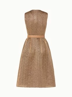 AKRIS Techno Embroidery On Foil A-Line Dress 9 AKRIS Techno Embroidery On Foil A-Line Dress -AKRIS sale 649182