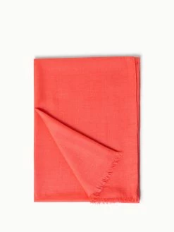 AKRIS Cashmere Silk Scarf Alpine Pink