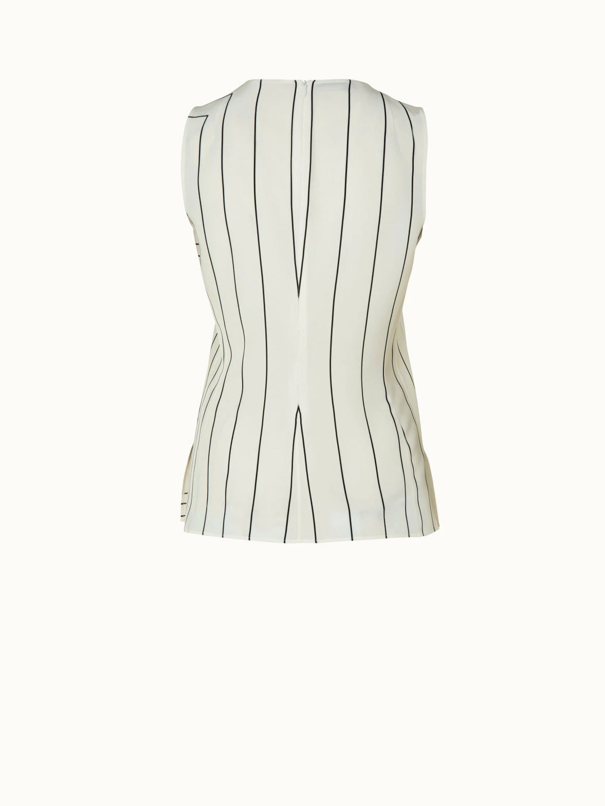 AKRIS Silk Crêpe Square Trapezoid Print Blouse 3 AKRIS Silk Crêpe Square Trapezoid Print Blouse - Image 3