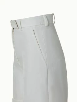 AKRIS Straight Leg Cotton Stretch Denim Shorts -AKRIS sale 670480