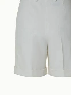 AKRIS Straight Leg Cotton Stretch Denim Shorts -AKRIS sale 670481