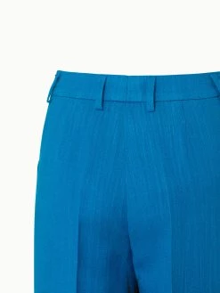 AKRIS Wide Leg Linen Wool Crêpe Double-Face Pants -AKRIS sale 670489