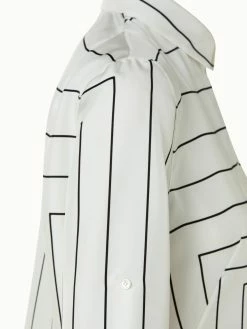 AKRIS Silk Twill Trapezoid Square Print Tunic Blouse 13 AKRIS Silk Twill Trapezoid Square Print Tunic Blouse -AKRIS sale 670551