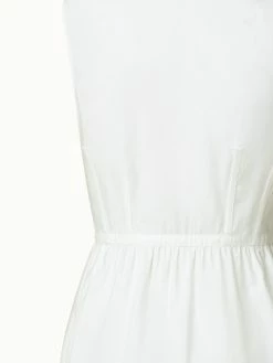 AKRIS Cotton Stretch Poplin Sleeveless Shirt Dress With Apron Detail -AKRIS sale 670582