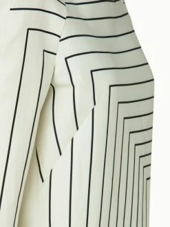 AKRIS Trapezoid Sqaure Print Cotton Silk Double-Face Dress -AKRIS sale 670603