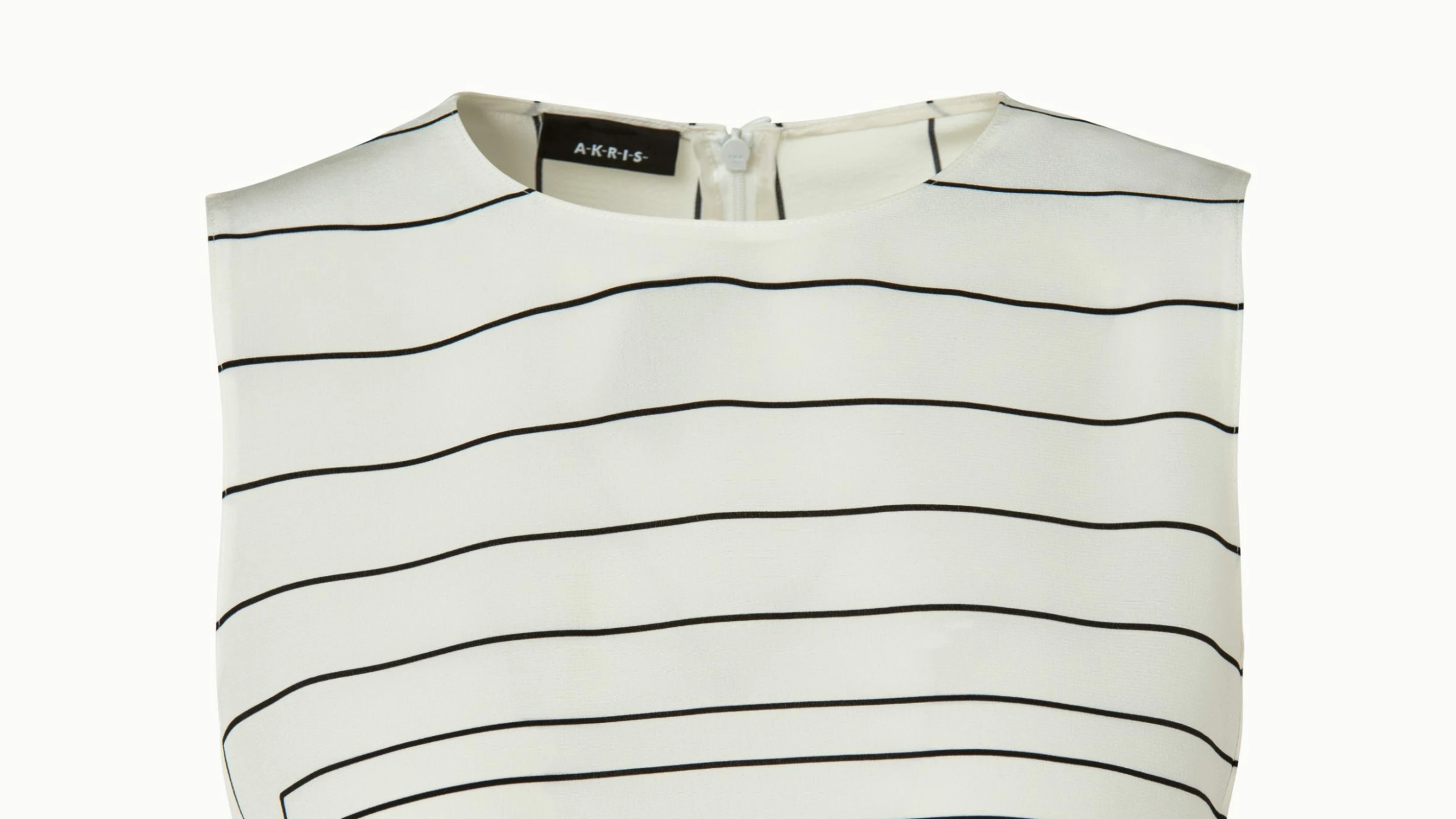 AKRIS Silk Crêpe Square Trapezoid Print Blouse 4 AKRIS Silk Crêpe Square Trapezoid Print Blouse - Image 4