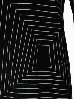 AKRIS Silk Crêpe Trapezoid Square Print Tunic Blouse With Front Zip Collar -AKRIS sale 670651