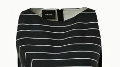 AKRIS Trapezoid Square Print Sheath Dress In Cotton Silk Double-Face -AKRIS sale 670694