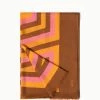 AKRIS Cashmere Silk Infinite Trapezoid Print Scarf