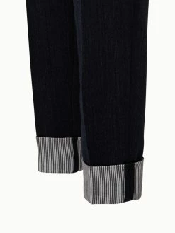 AKRIS Tapered Wool Double Face Striped Cuff Pant -AKRIS sale 683628