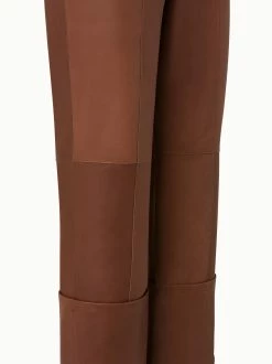 AKRIS Lamb Nappa Leather High Waist Wide Leg Pants -AKRIS sale 683721