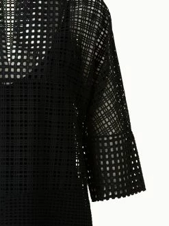 AKRIS Cotton Broderie Anglaise Midi Dress -AKRIS sale 683856