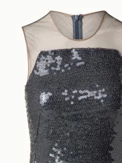 AKRIS Sequins Apron Bodice Inset Midi Dress -AKRIS sale 683888