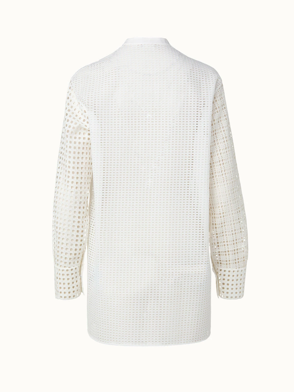 AKRIS Cotton Broderie Anglaise Patchwork Tunic 2 AKRIS Cotton Broderie Anglaise Patchwork Tunic - Image 2