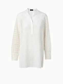 AKRIS Cotton Broderie Anglaise Patchwork Tunic 7 AKRIS Cotton Broderie Anglaise Patchwork Tunic -AKRIS sale 684429