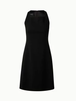 AKRIS Wool Double Face Apron Dress